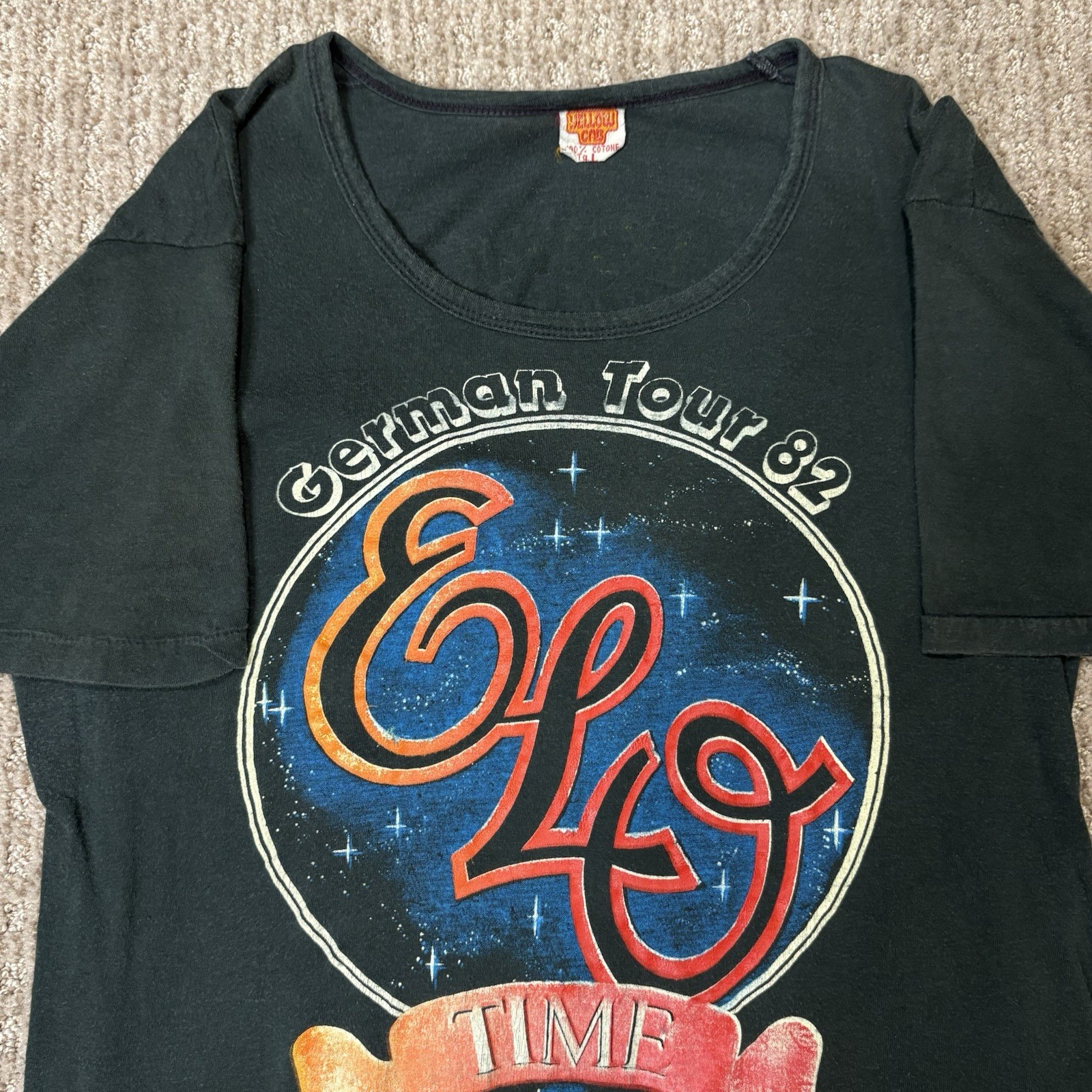 Vintage 1982 Electric Light Orchestra ELO German Tour T-Shirt – Grey – Tagged L