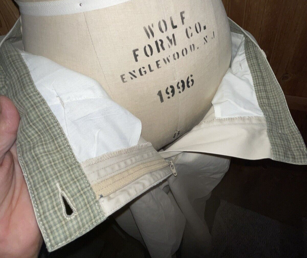 Vintage 80s LL Bean KHAKI Trouser Pants 34” HIGH RISE Waist 3 Pocket 16