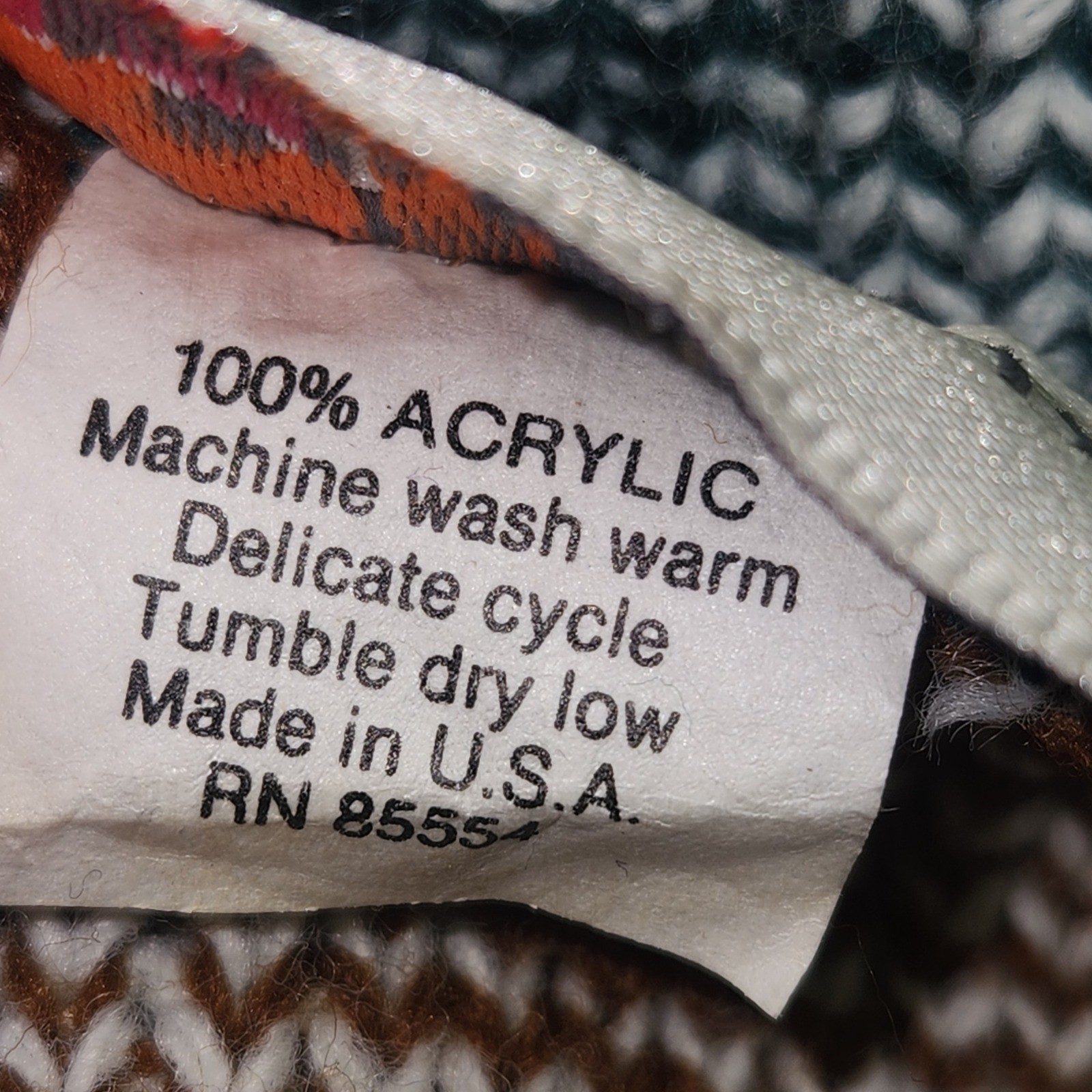 Vintage Cristina Grandpa Sweater Womens Oversized Geometric Knit USA L XL