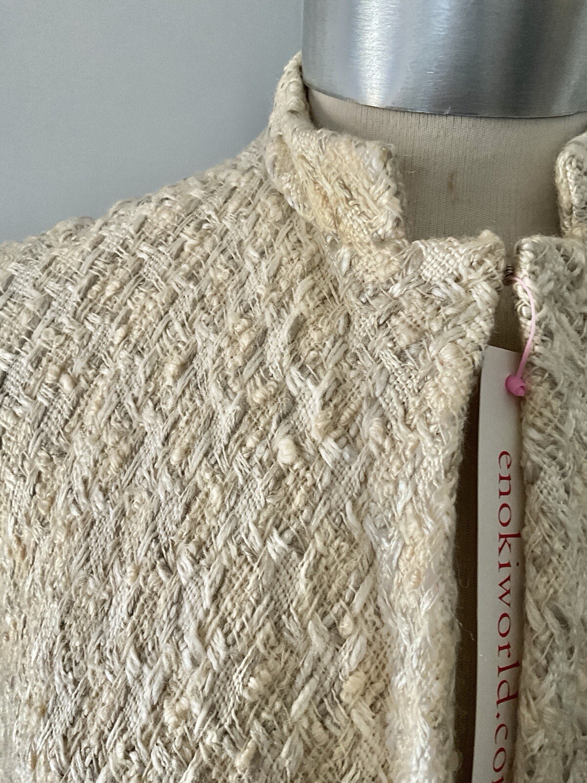 Vintage 1960’s Pauline Trigere Ivory Tweed Cape