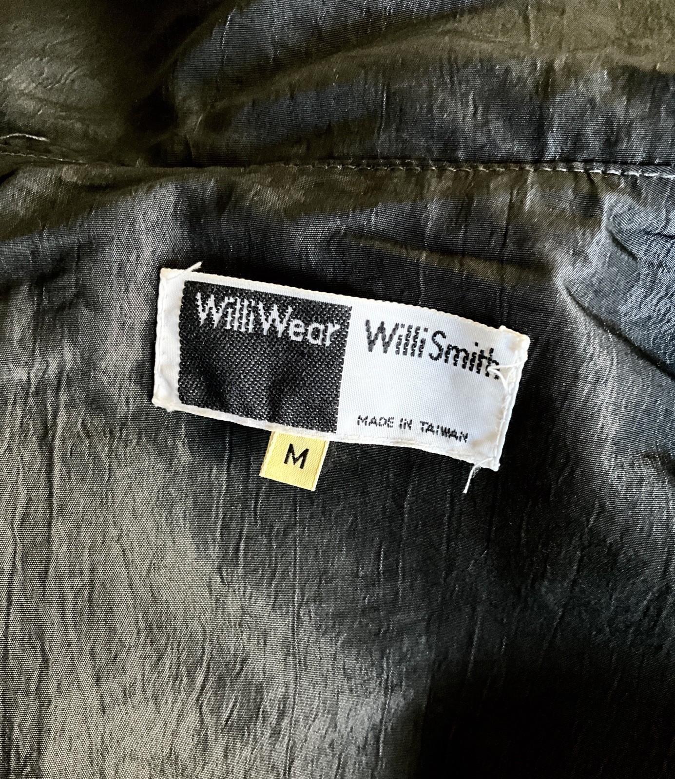 Vintage Early 1980’s Willi Smith WilliWear Taffeta Belted Hourglass Coat