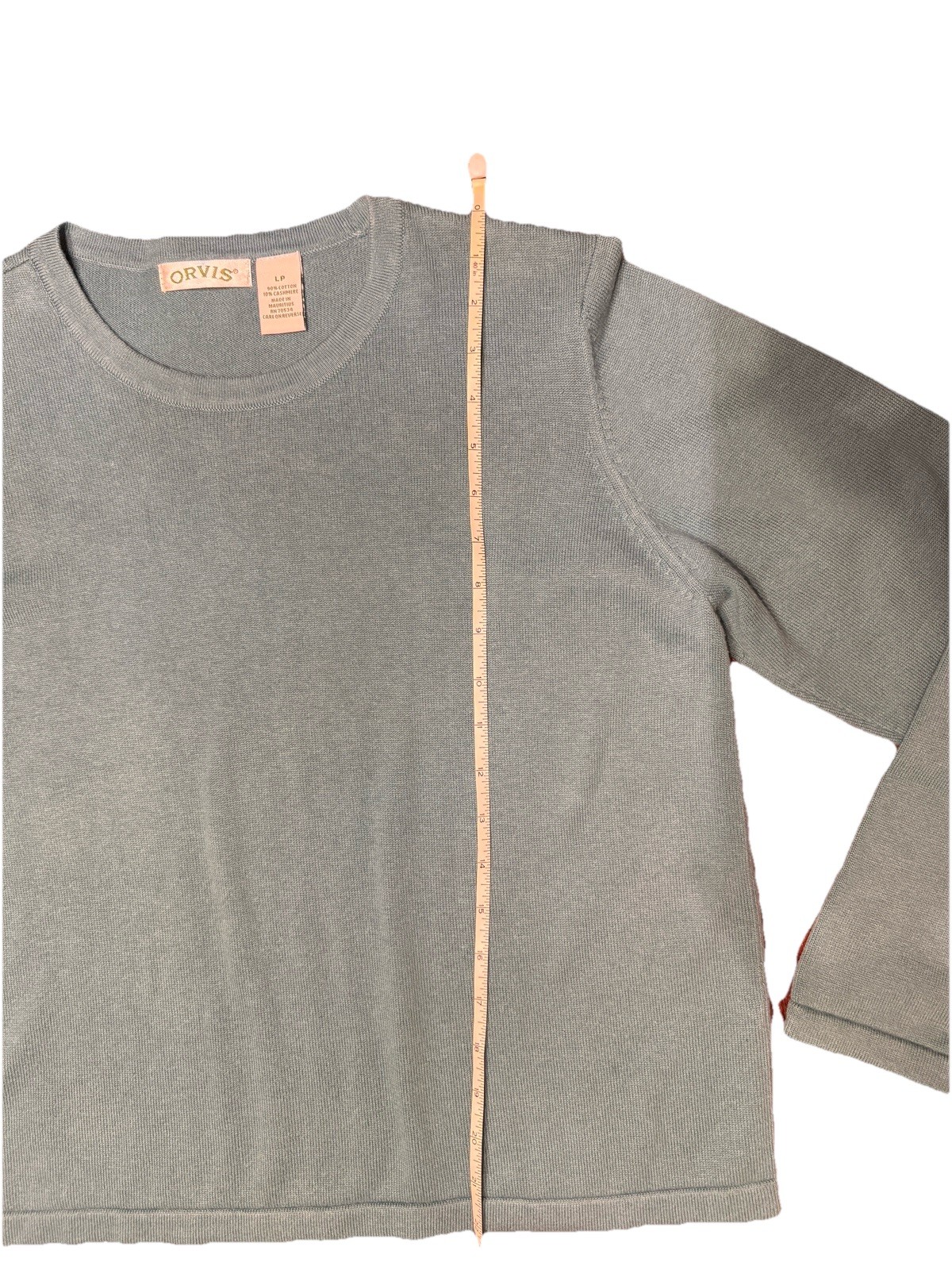 Orvis Vintage Pullover Women’s PM Crew Neck Sweater Cotton Cashmere EUC