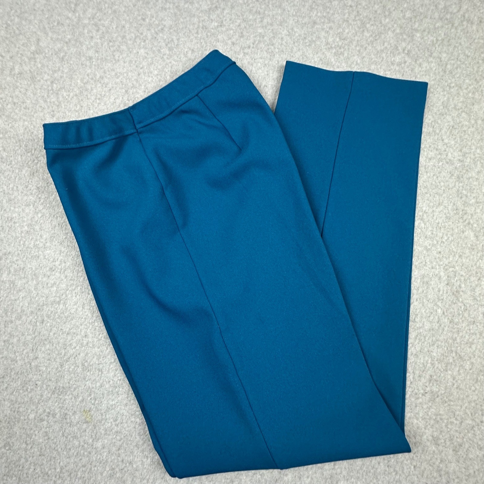 Vintage Levi Strauss Bend Over Teal Blue High Rise Straight Leg Pants Womens 12