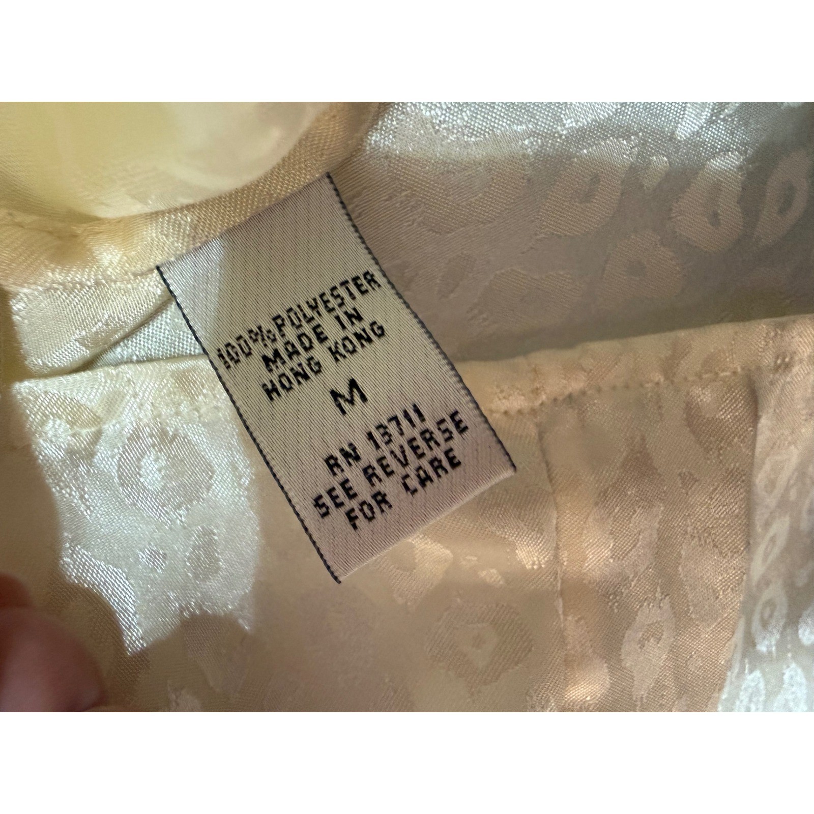 Vintage Y2K Valerie Stevens Satin Jacquard Cami Leopard Button Tank Medium