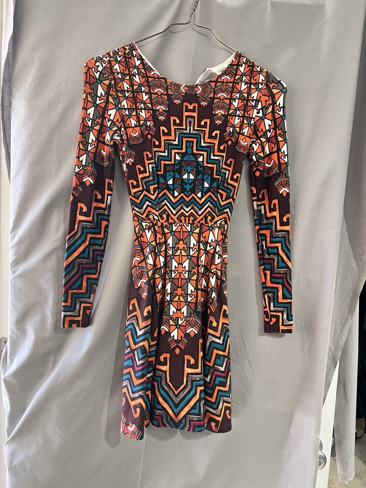 Mara Hoffman Bolnisi print skater dress in orange multicolored Size XS TG2156