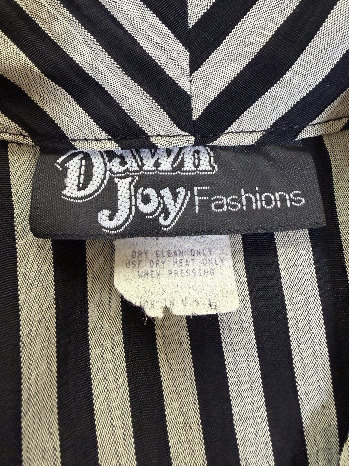 Vtg 90s Dawn Joy Maxi Pencil Dress~11/12~ Black Stripes Button Down Grunge