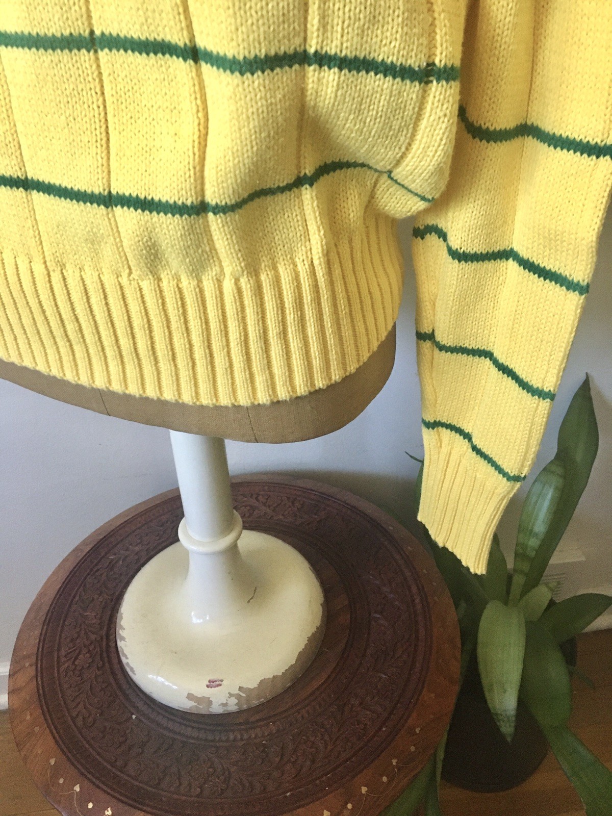 1980’s-1990’s Polo Ralph Lauren Yellow Cotton Sweater