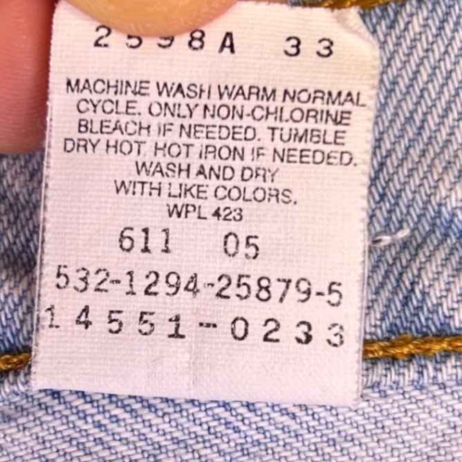 VTG 90s Levis 551 Jeans Womens 16S Light Wash High Rise Tapered Relaxed USA Y2K