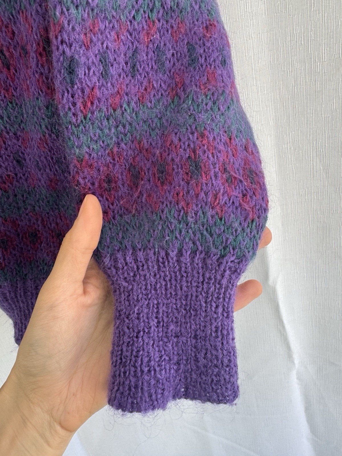 VINTAGE 80s Jump Mohair Blend JUMPER SWEATER 1980s Knitwear