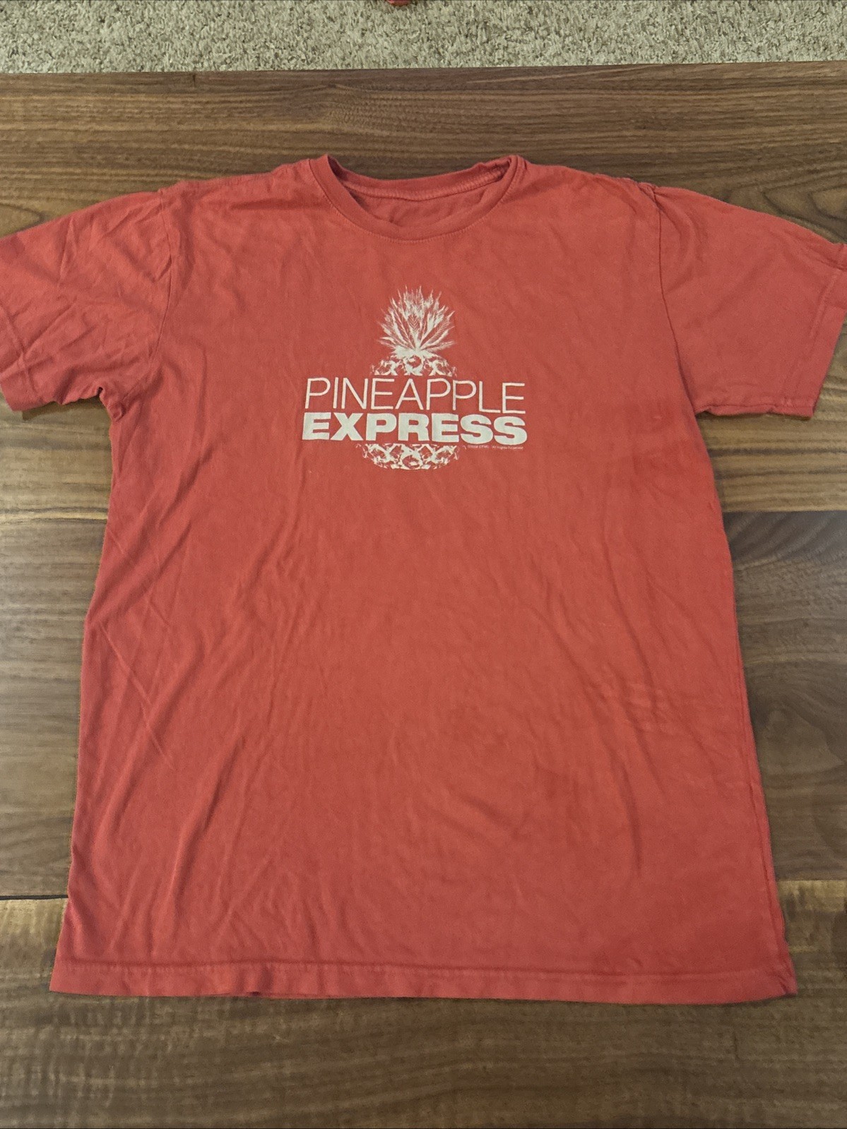 Very rare red Pineapple Express movie promo tee t-shirt 2008 M Seth Rogan