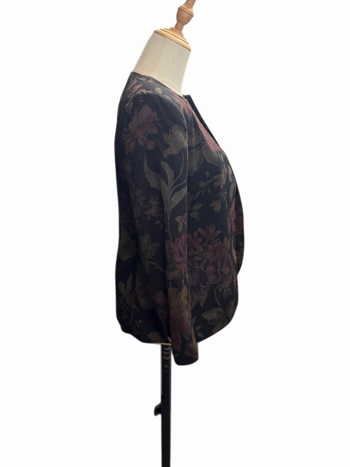 Vintage 90s Blazer Coat Woman’s Sz 2P Floral Whimsigoth Excellent Condition