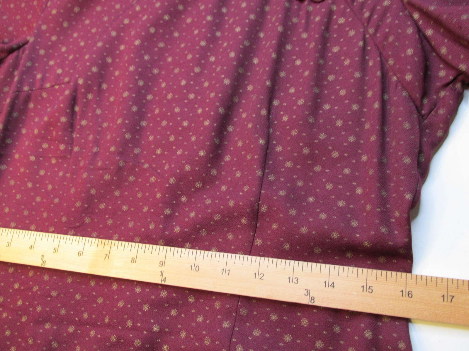 NWT Vintage MOLLY MALLOY Midi Pencil Dress Women Size 10 Burgundy Asian Inspired