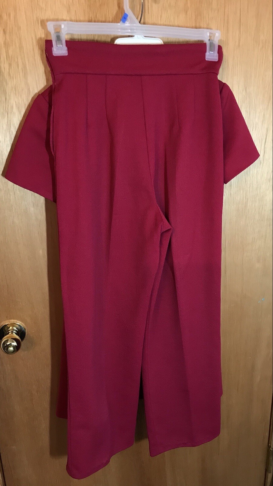 Deep Red 1969-70 VTG Tunic Mini Dress Pant suit