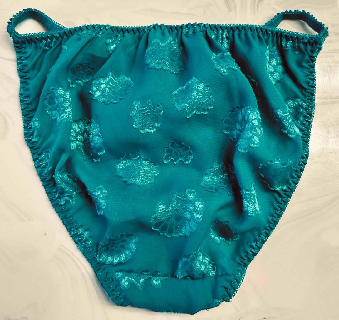 CHIC by H.I.S. Vintage String Sheer Green Bikini Panty Panties – NEW size 8
