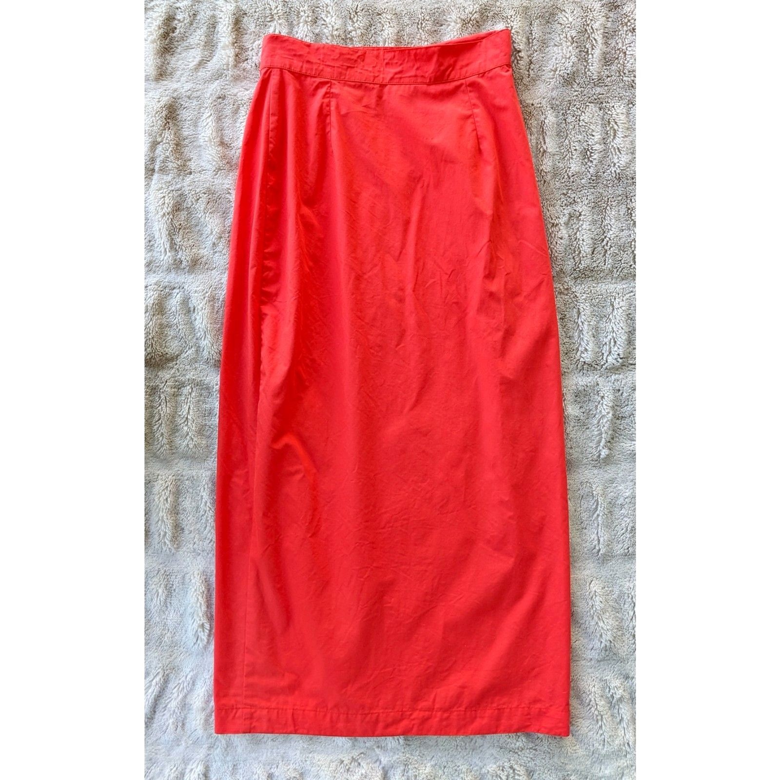 VTG 80s Anastasia Paris by François Viannay Made in France Pencil Wrap Skirt 2/4