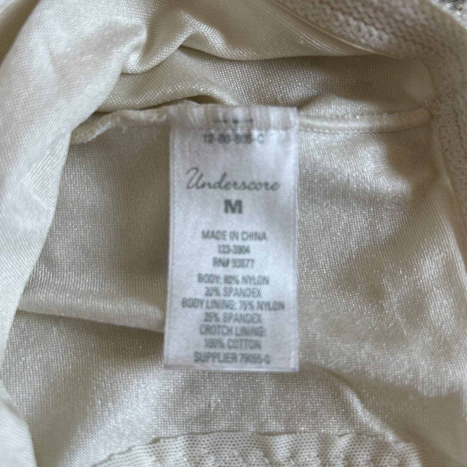 Underscore Shapewear Moderate Control Beige Panties Briefs Sz Med NWOT