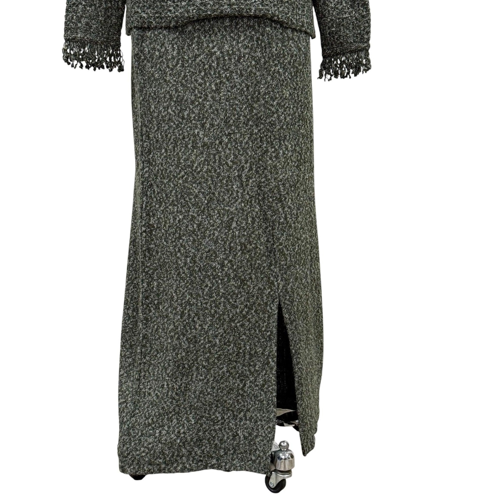 Vintage 90s Two-Piece Knit Long Skirt Set Size Medium