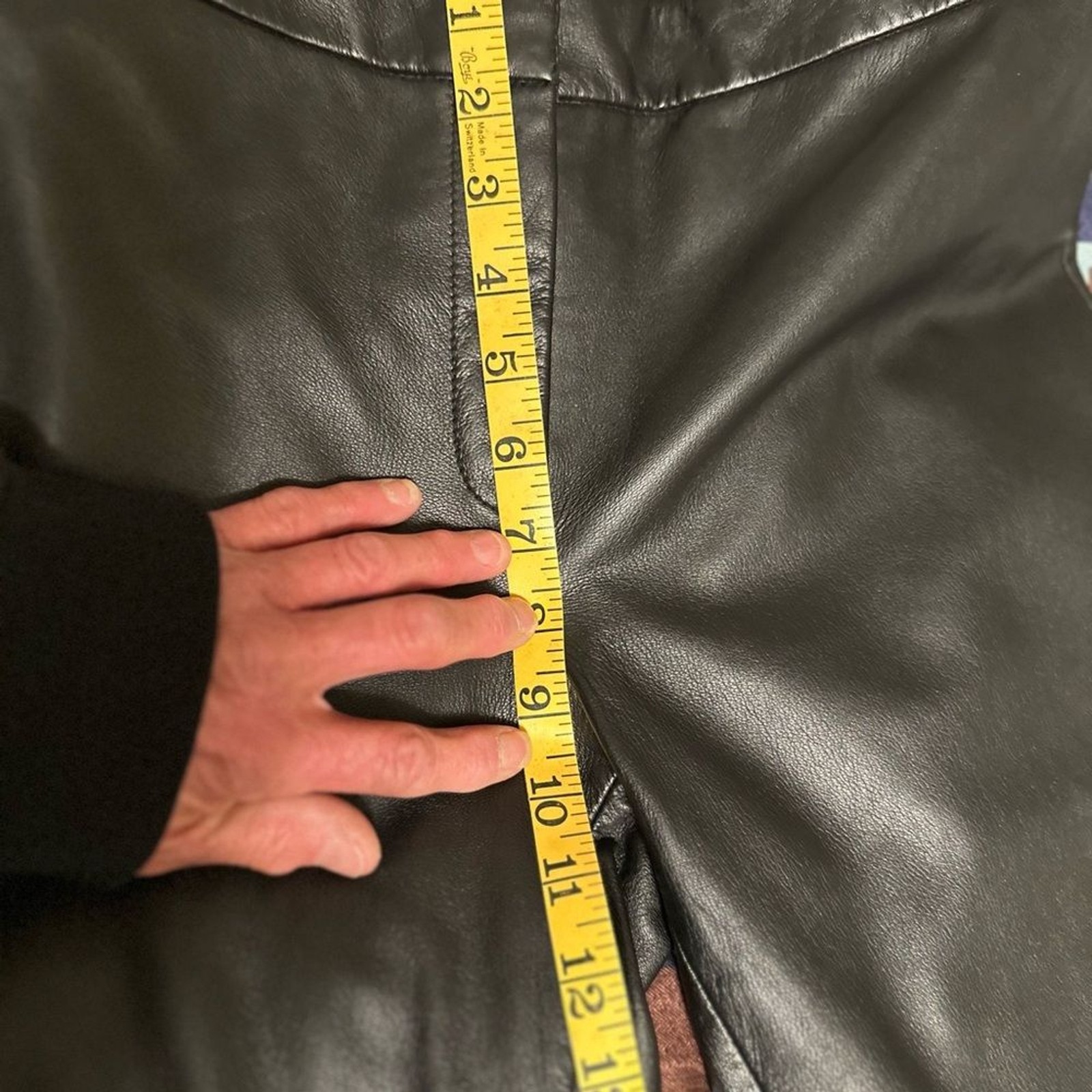 Vintage 1990’s VS2 by Vakko Black Lambskin Leather Straight Leg Pants in size 8