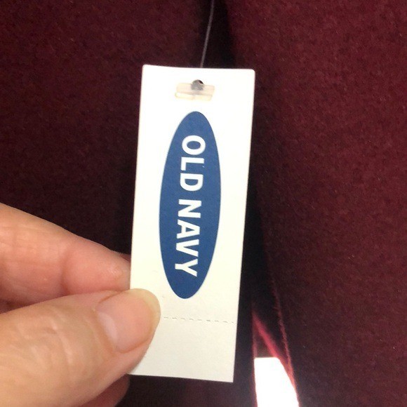 Old Navy Maroon Peacoat Classic Acrylic/ Polyester Blend