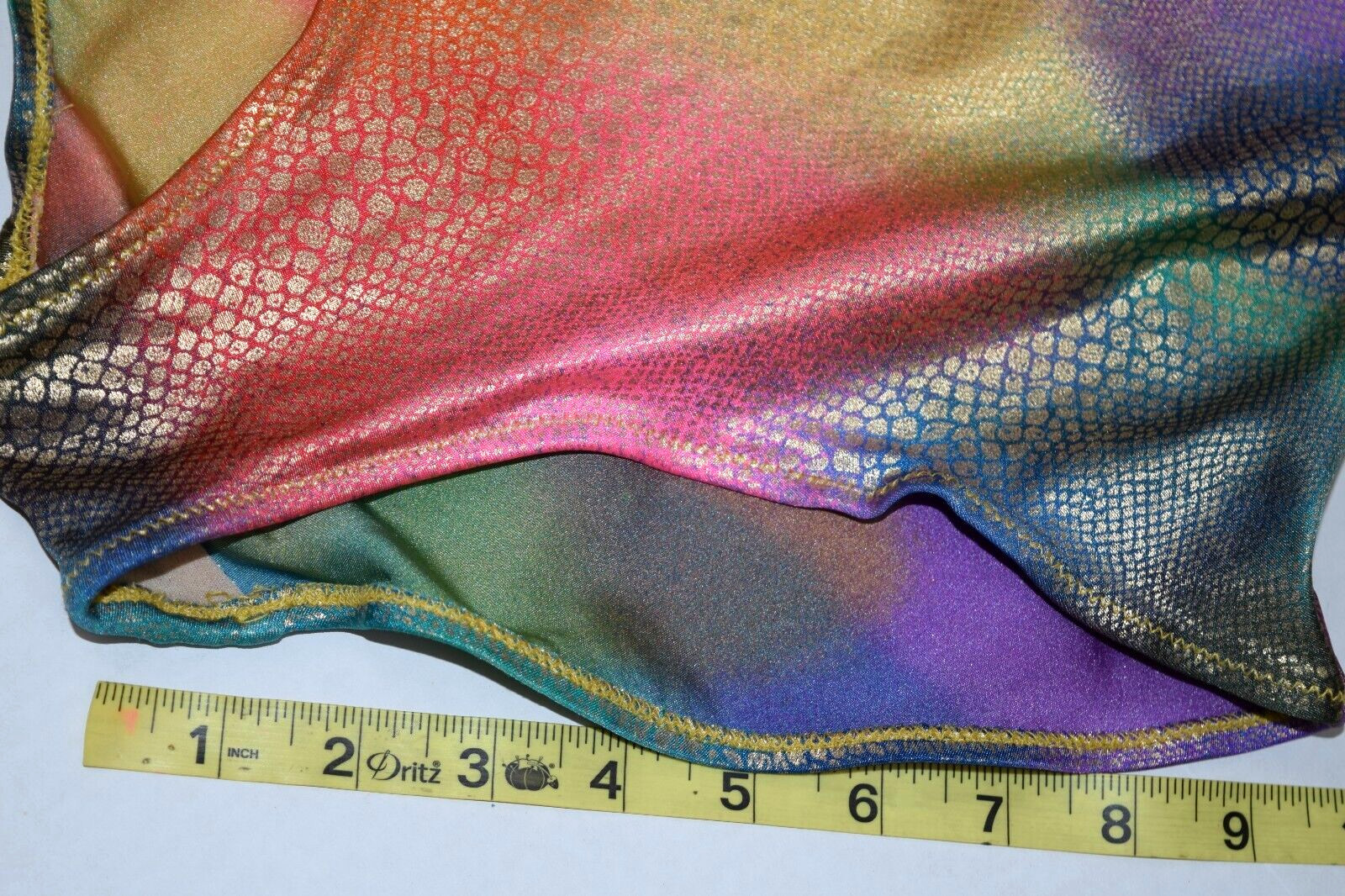 Vintage Swimsuit Gottex Size XS/S 80s Rainbow Snake Skin Print One Piece