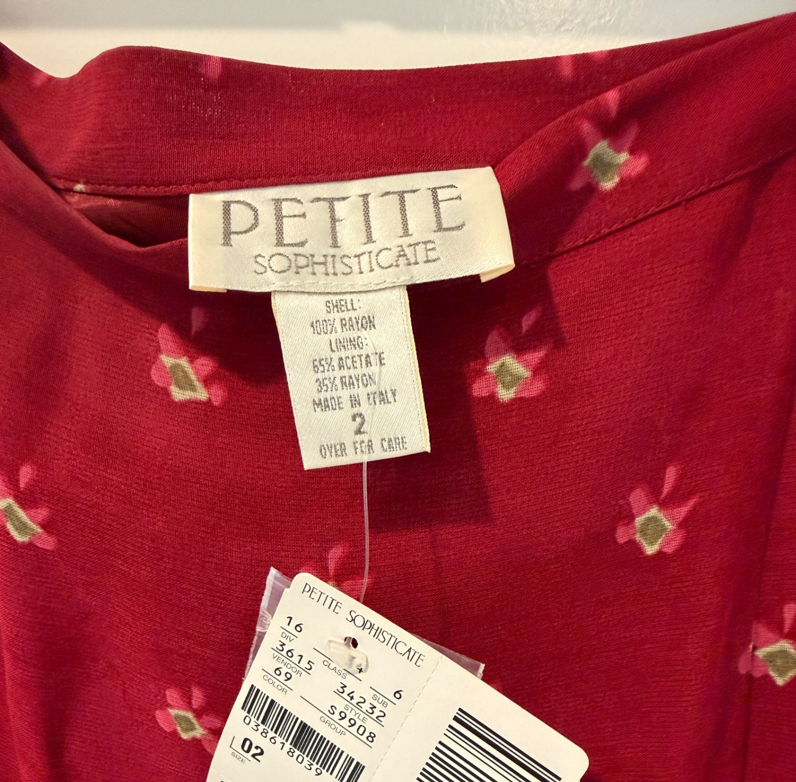 Vtg 90s Petite Sophisticate Rayon Skirt NWT Deadstock Petite Minimalist 1990s