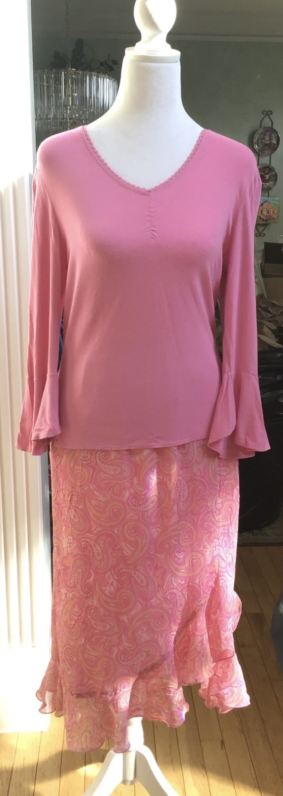 Worthington Skirt 4P And Top SM With Old NAVY SKIRT 2 PINK PALET 3 Piece Set
