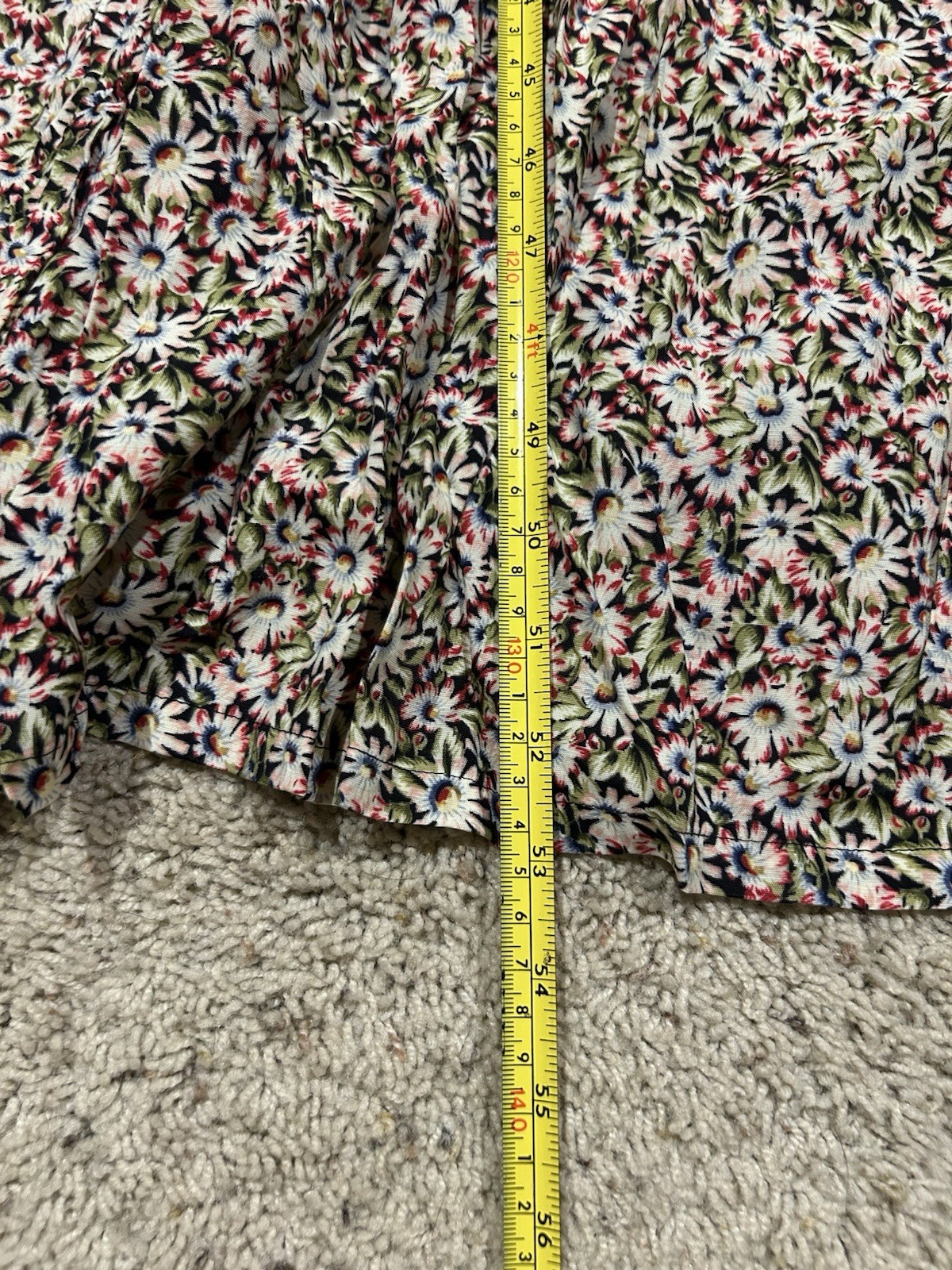New VINTAGE Compagnie Internationale EXPRESS size XL DRESS Maxi Floral H26