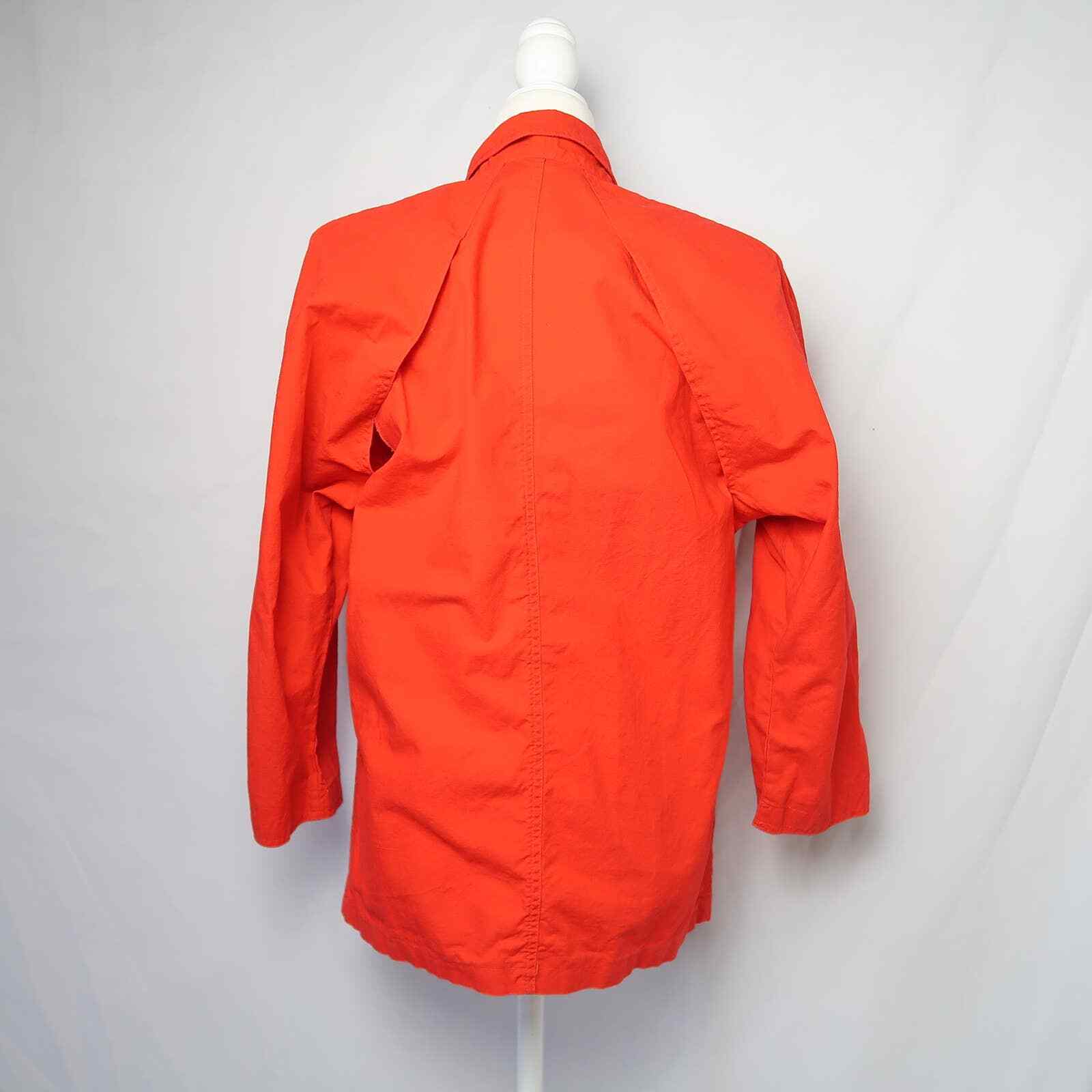 Vintage 90s Brass Plum bright red cotton blazer jacket M