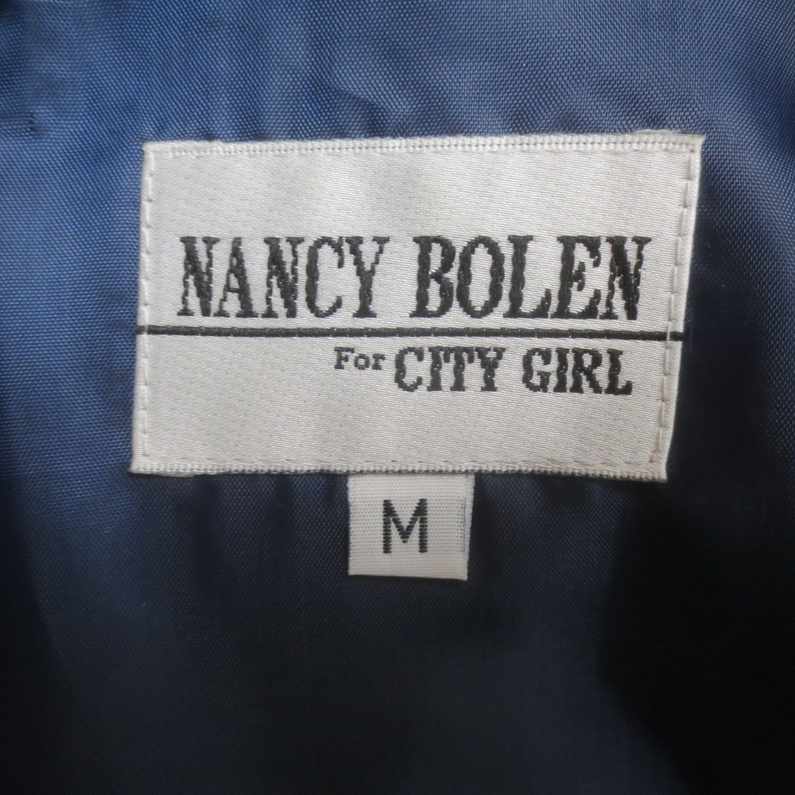 VTG Nancy Bolen City Girl Jacket Blazer Women Medium Short Cropped Open USA Made