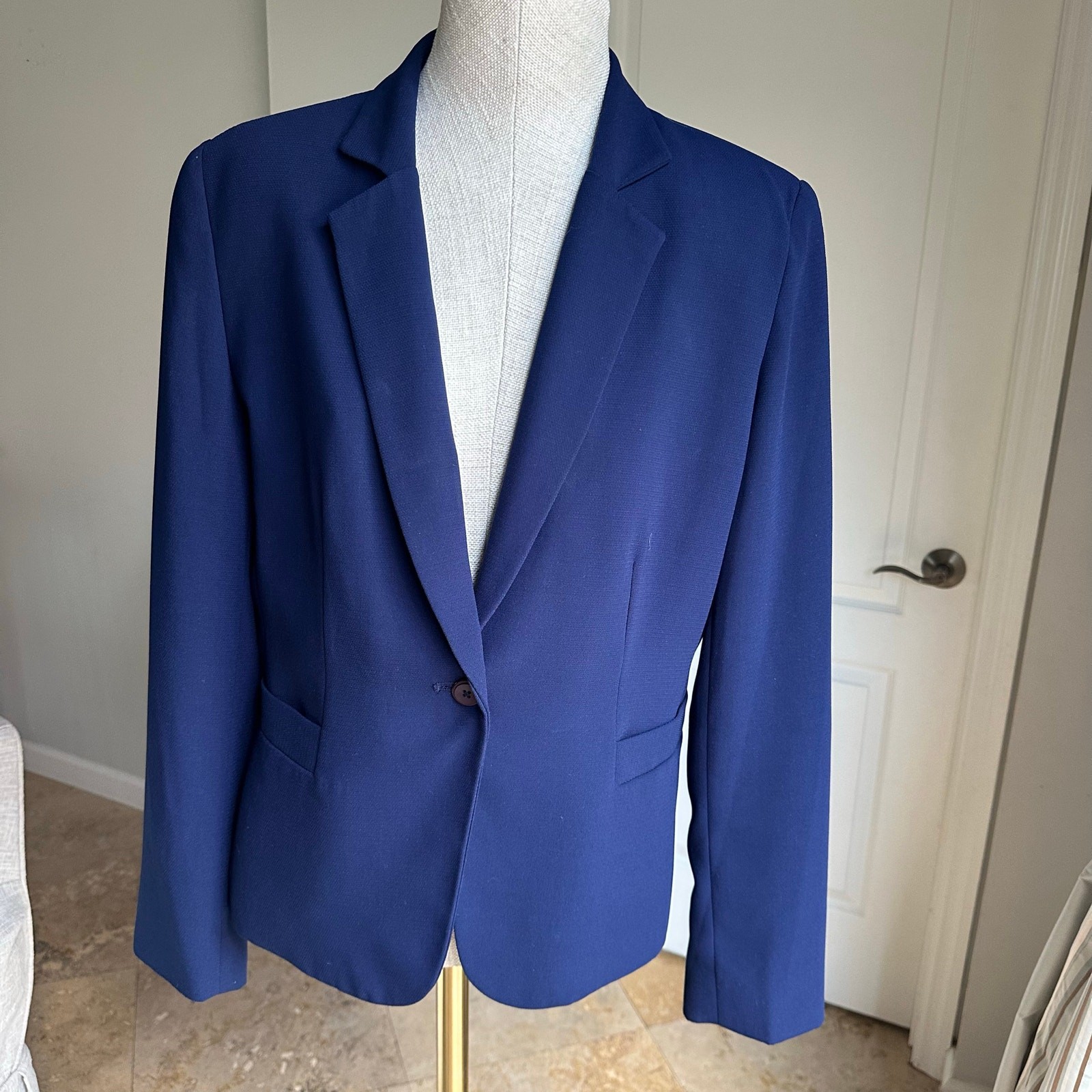 Bob Mackie Studio Single Button Classic Blazer