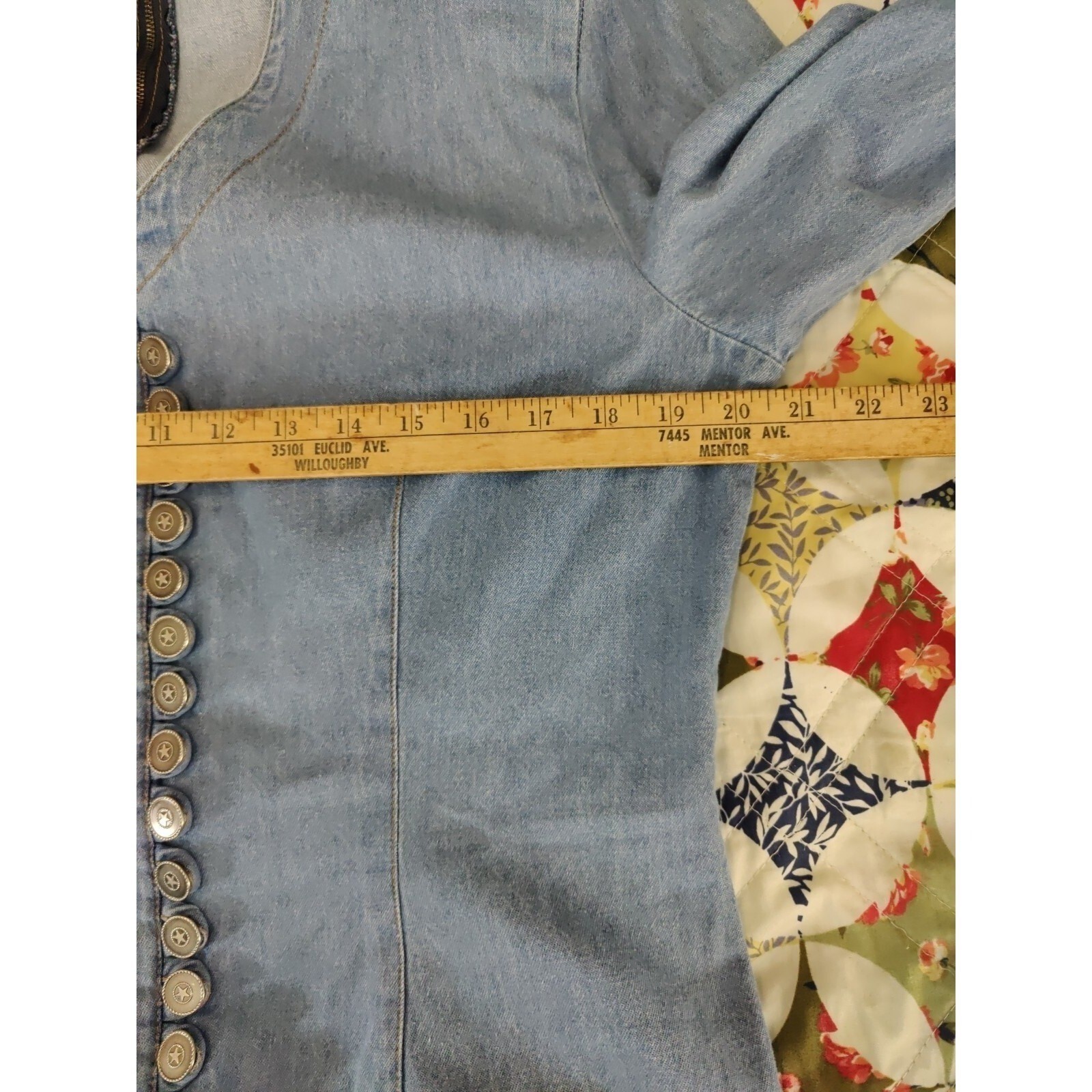 Y2K 90s Vintage MHM Melissa Harper Modest Prairie Denim Maxi Dress 1990’s XL