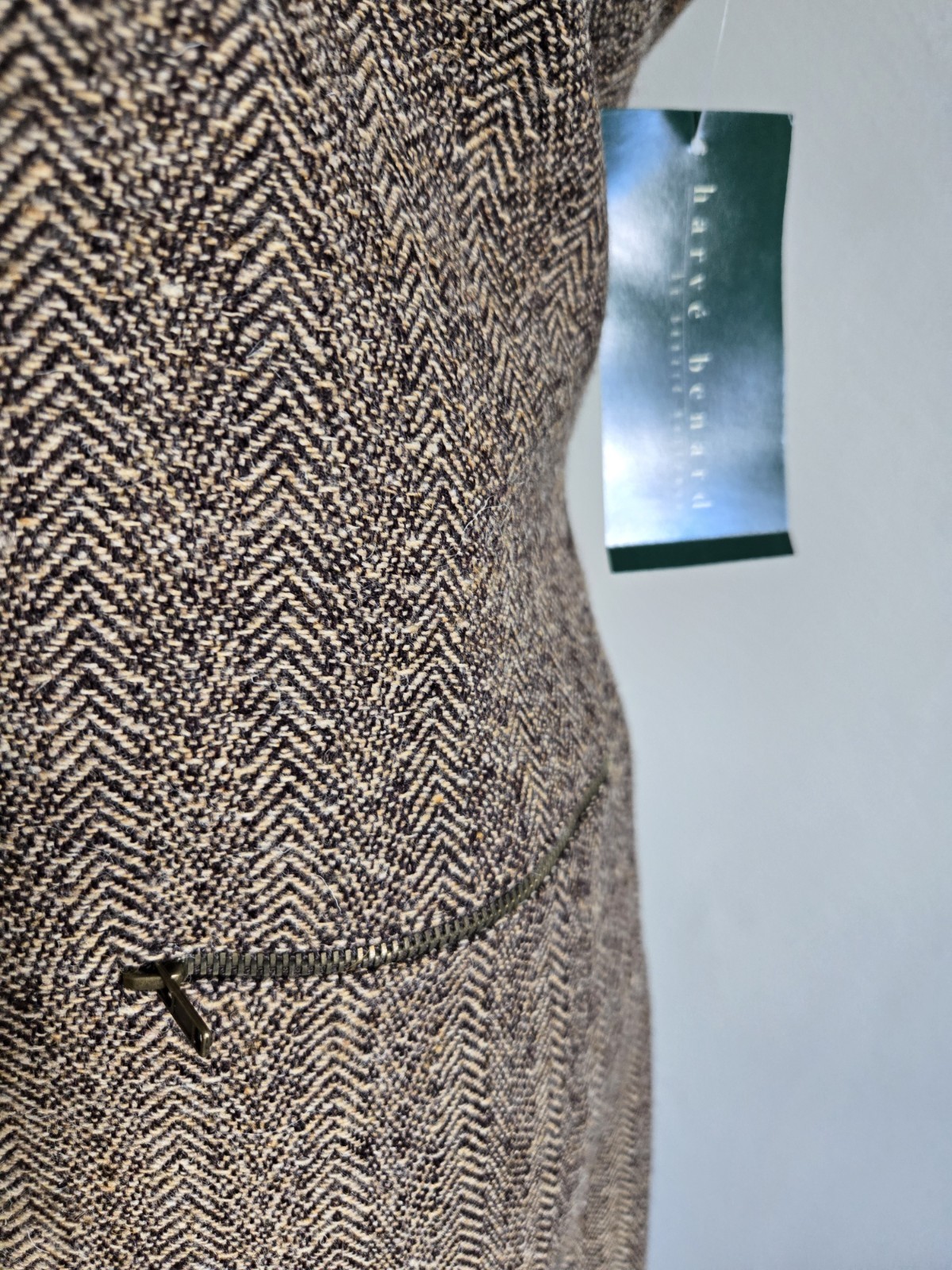 Harve Benard byBenard Holtzman/jumperDres/vintage/women/size12/wool/brown/pocket