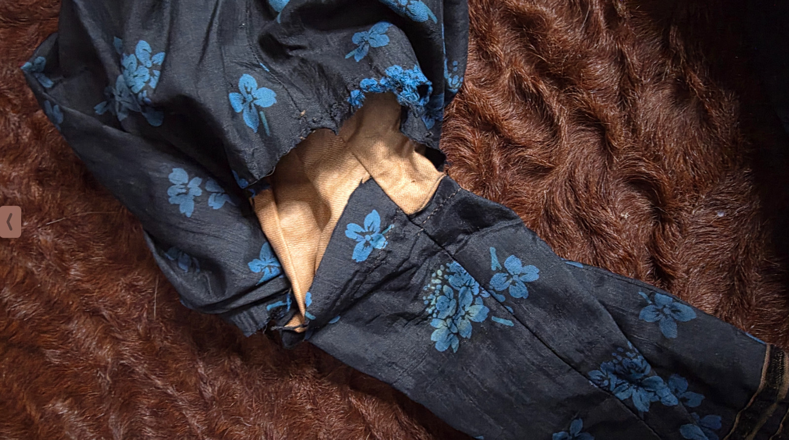 Antique 1890s Victorian Silk Taffeta 2-Pc Dress Gigot Puff Sleeve Boned Study AS
