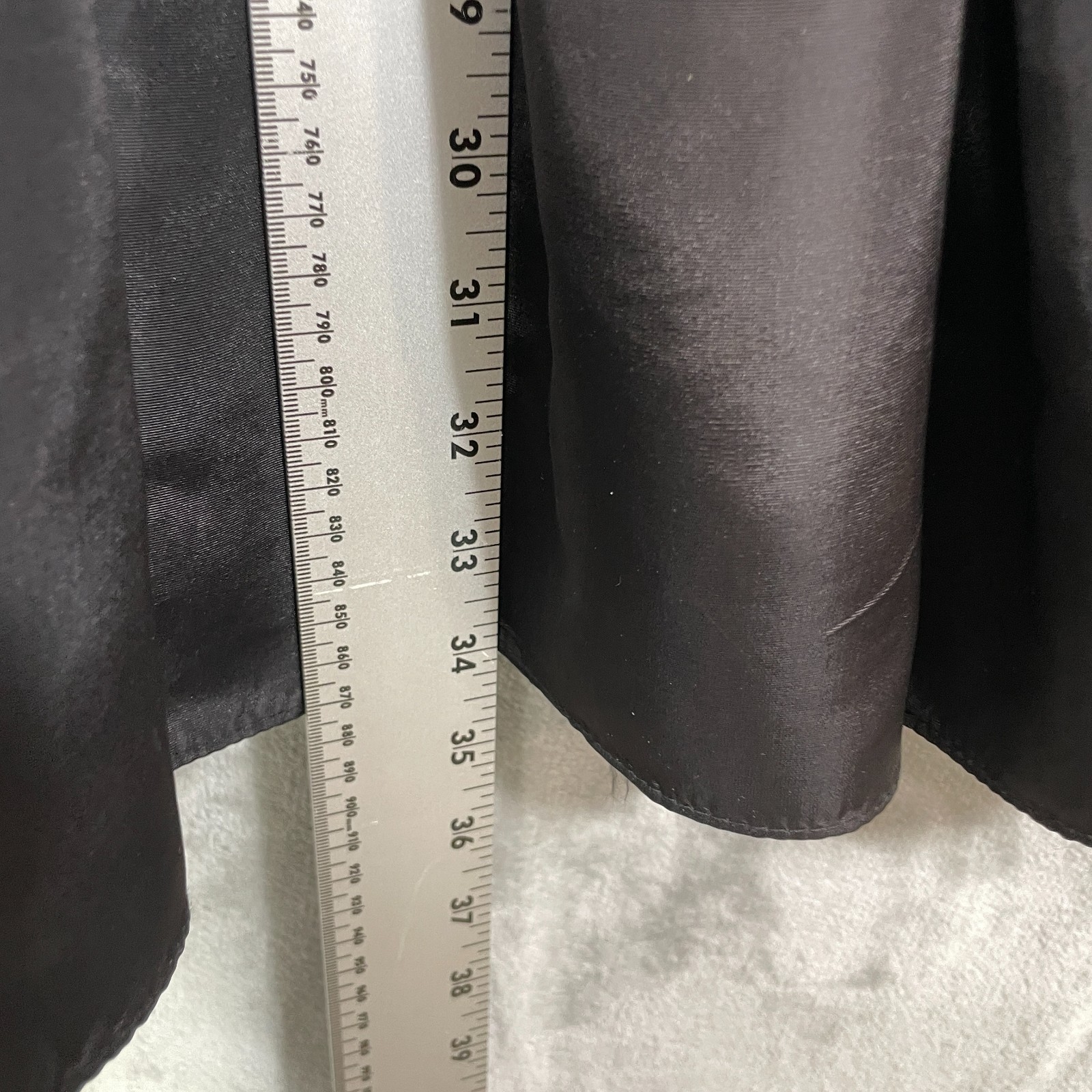 VTG 90s/Y2K Jessica McClintock Gunne Sport Skirt Size 9 Black Taffeta Satin USA