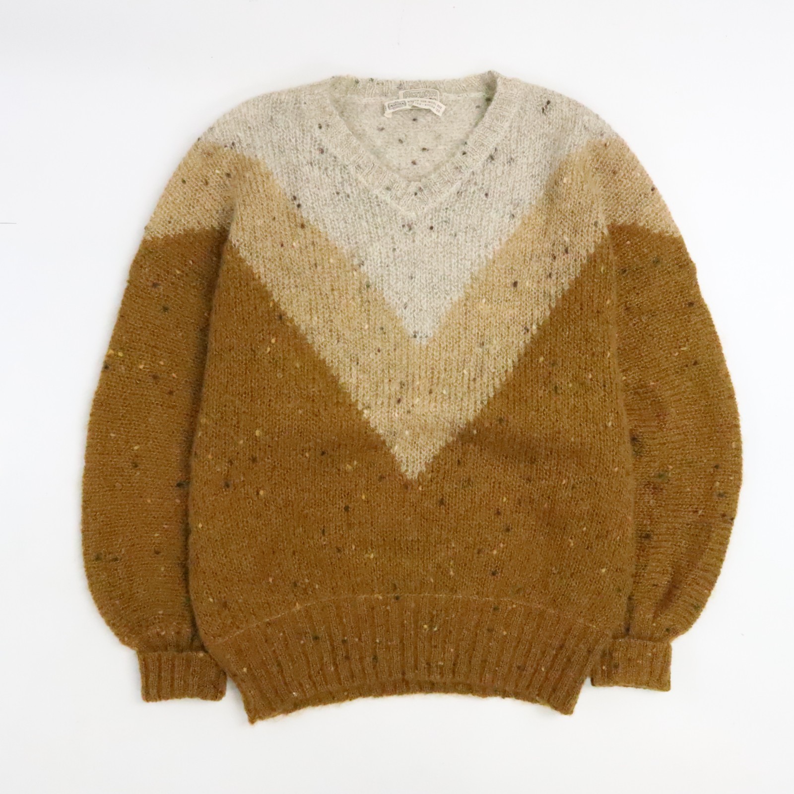 Vintage Agnona Altuna Mohair Wool Silk Sweater Womens Size 12 Italy