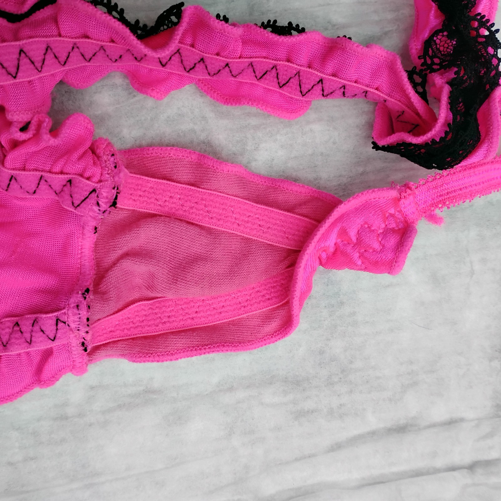 Vtg S/5 Smart & Sexy Stretch Satin & Lace G String Thong Panties Low Rise NWOT