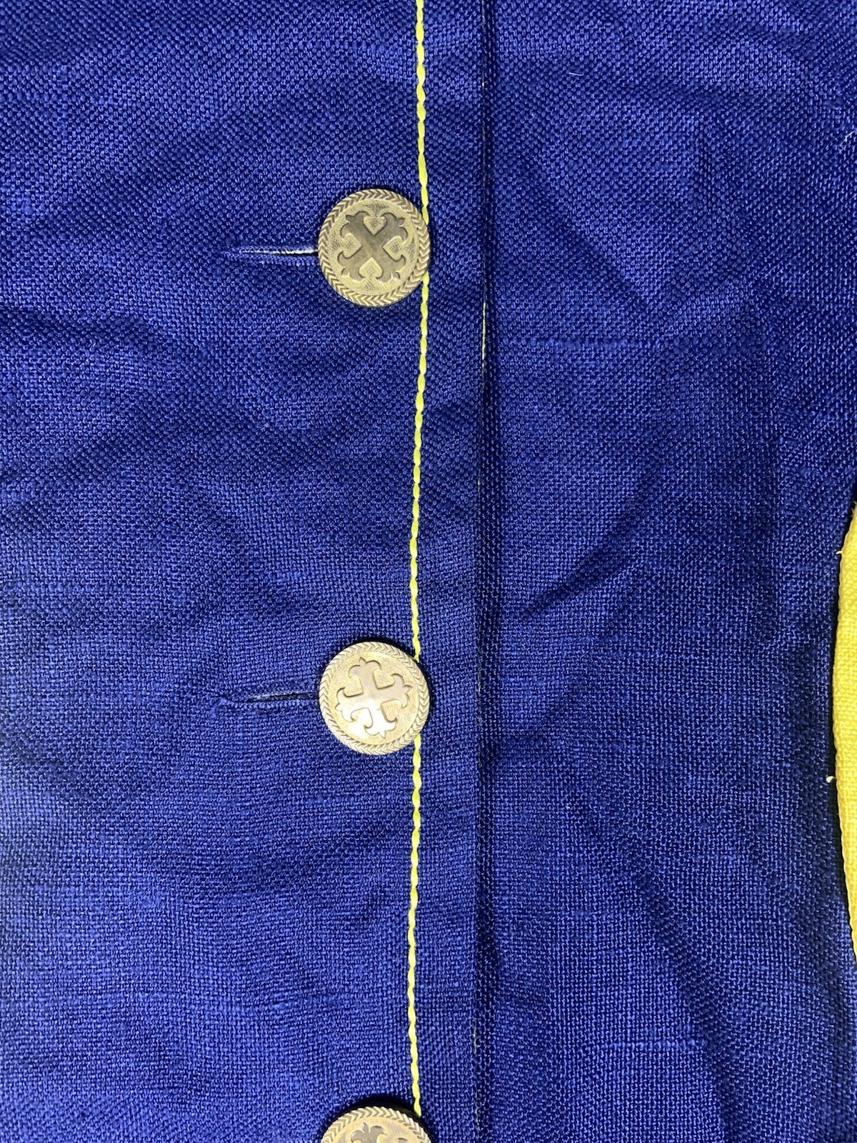 1960s Réty couture Honoré Paris vintage Navy Blue Sailor Dress Rare Size Medium