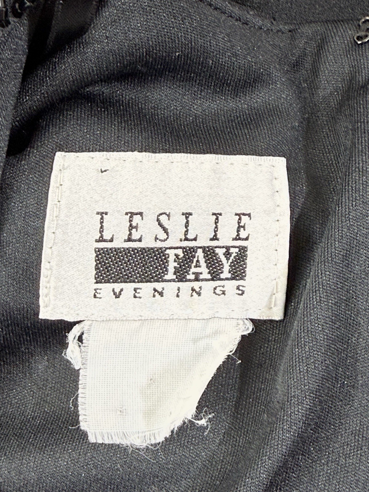 Vtg Leslie Fay Evenings 90’s Sz M Black Sheath Short Sleeve Dress Stretch Bolero