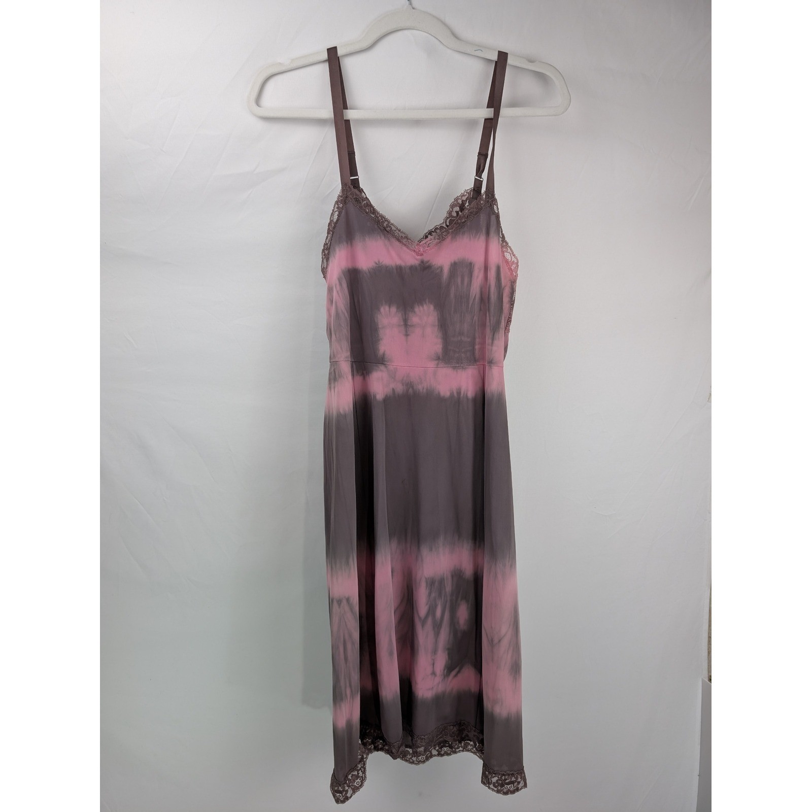 Vintage Hand Dyed Slip Dress Size S Pink Purple Fairy Grunge Boho Y2K Festival
