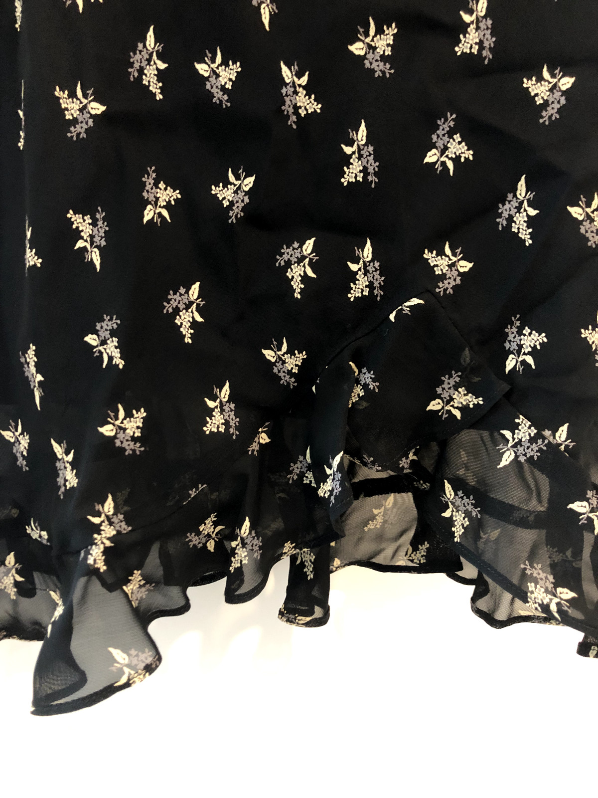Evan Picone Vintage 90s Dress – Black, Floral Print Size 10