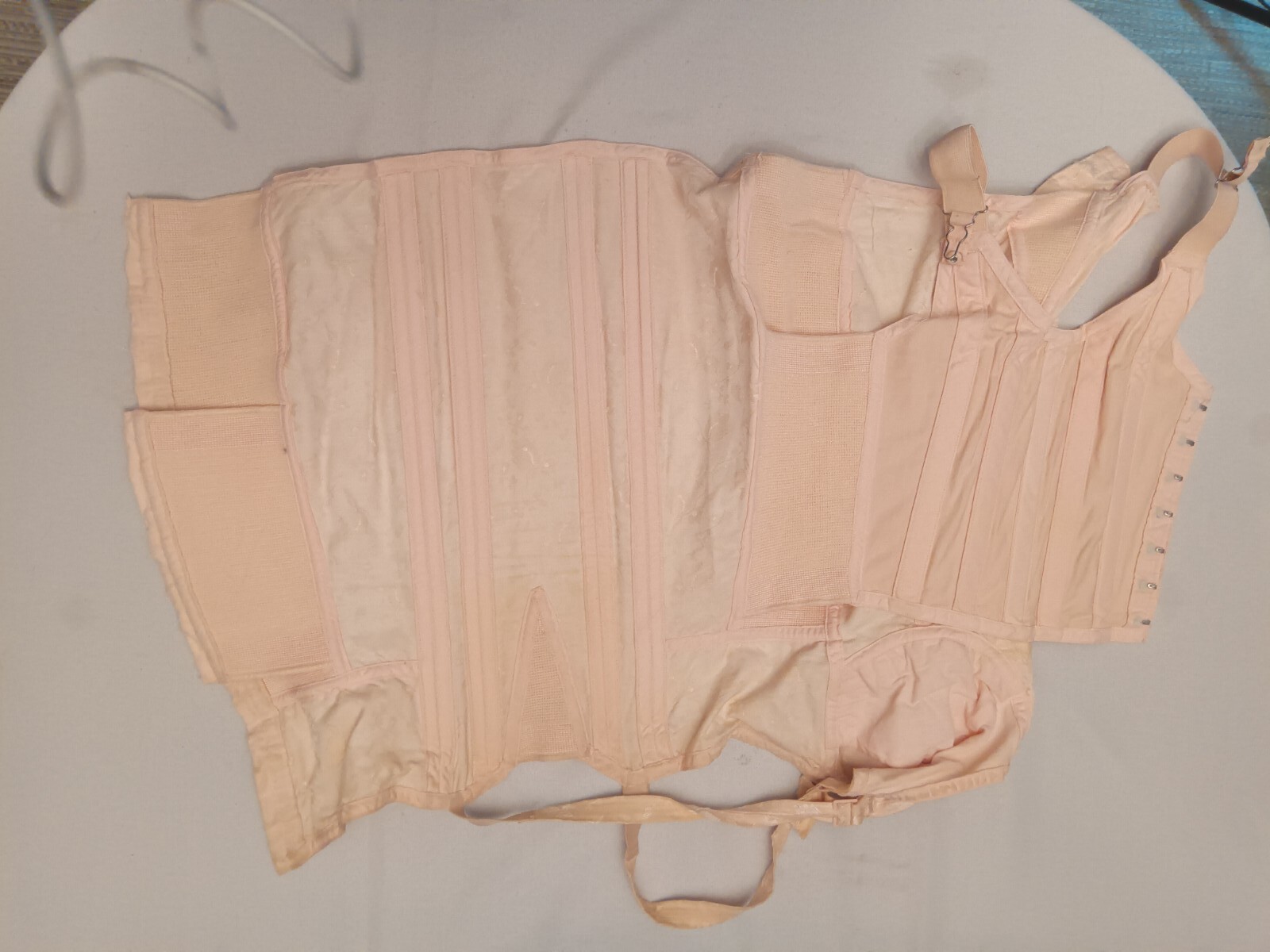 1940s 1950s Vintage Shape wear Girdle And Courset, Pink Floral Undergarments