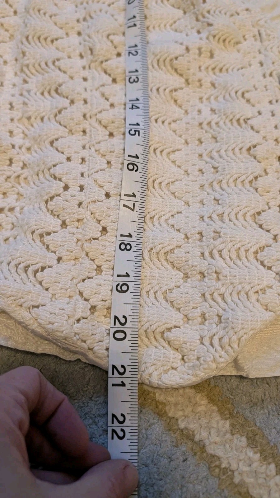 Clio II Crochet Vest Size Large Costal Knit Granny Cottage Core 90s Vintage