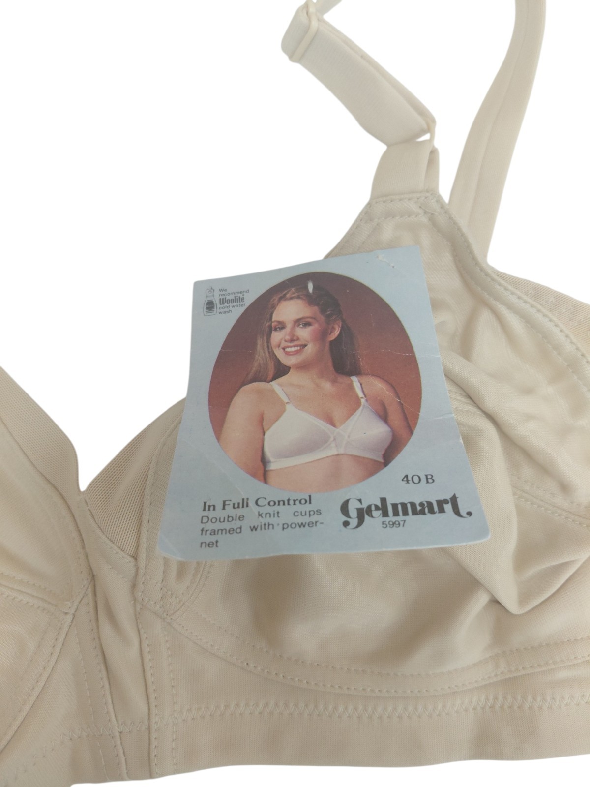 Vintage Gelmart Beige Bra Size 40B