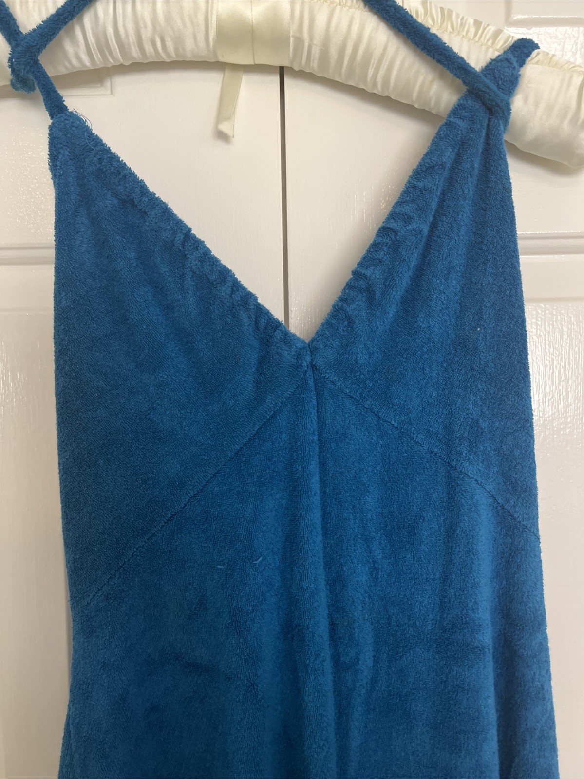 Gertrude Davenport Blue Terry Cloth Vintage Jumpsuit