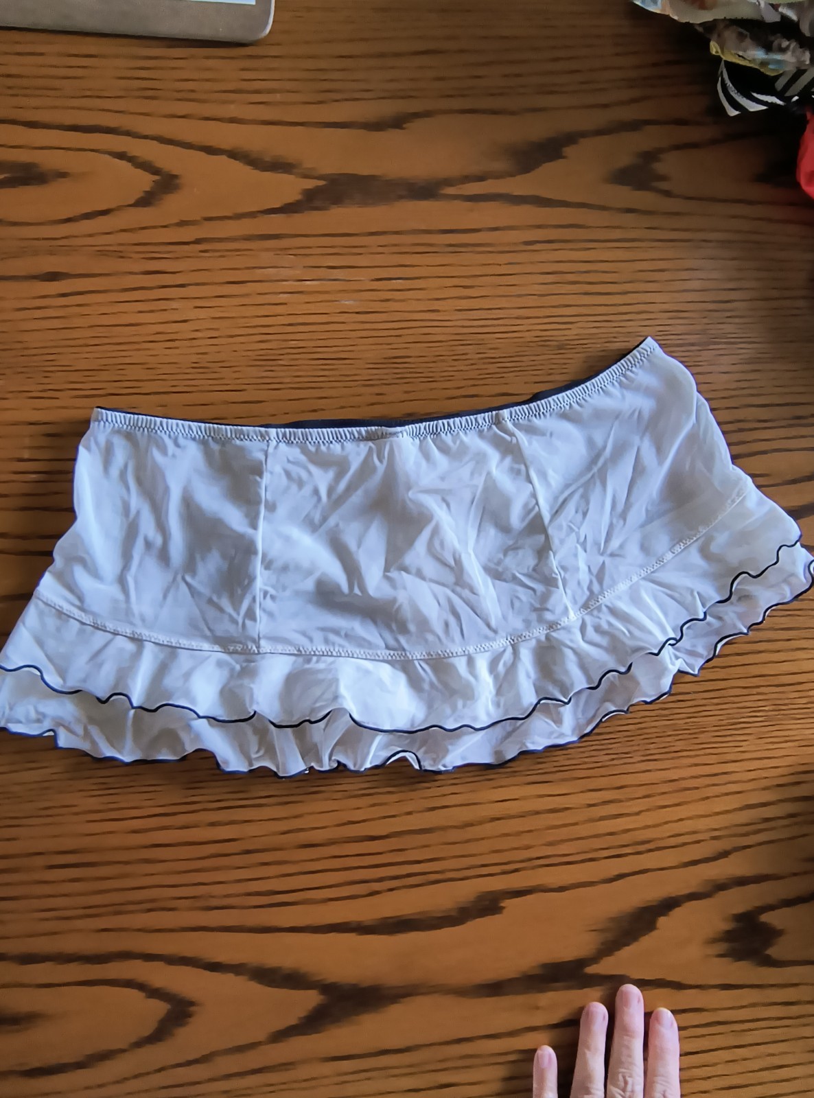 Sexy Satin Panty Silky Skirted Thong Panties