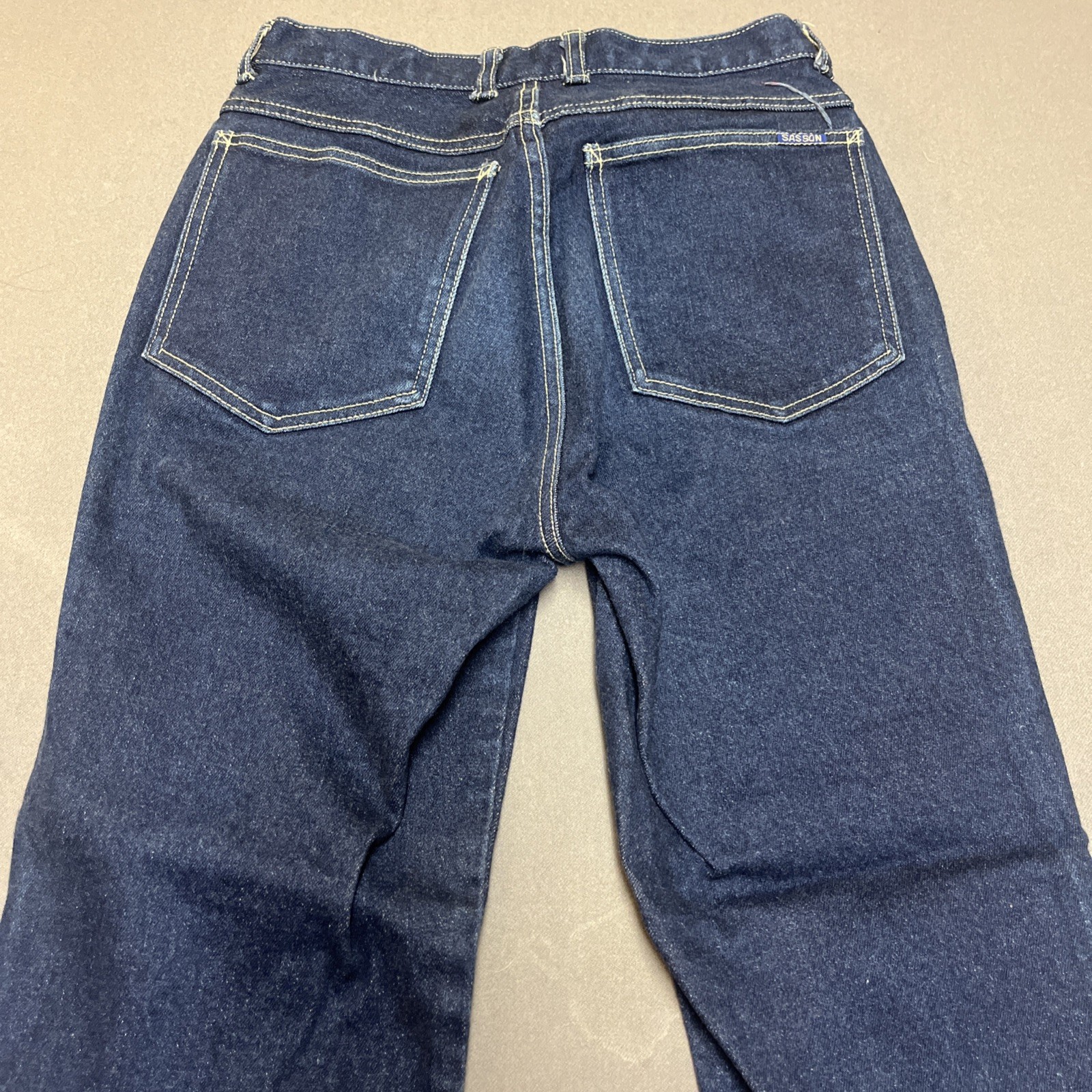 Vintage Sasson 70s Contrast Stitch Jeans Size 11 Juniors