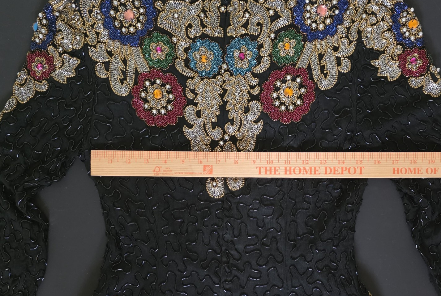 Joan Leslie Evenings Vintage 100% Silk Sequin Beaded Formal Blouse Top Size S