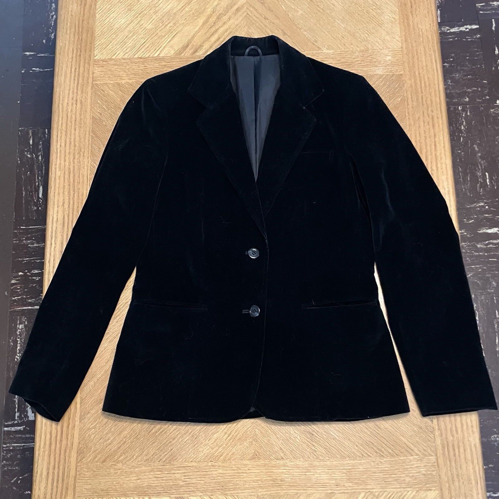 Vintage 1960’s Stockton Of Dallas Ladies Black Velvet Blazer Sz 8