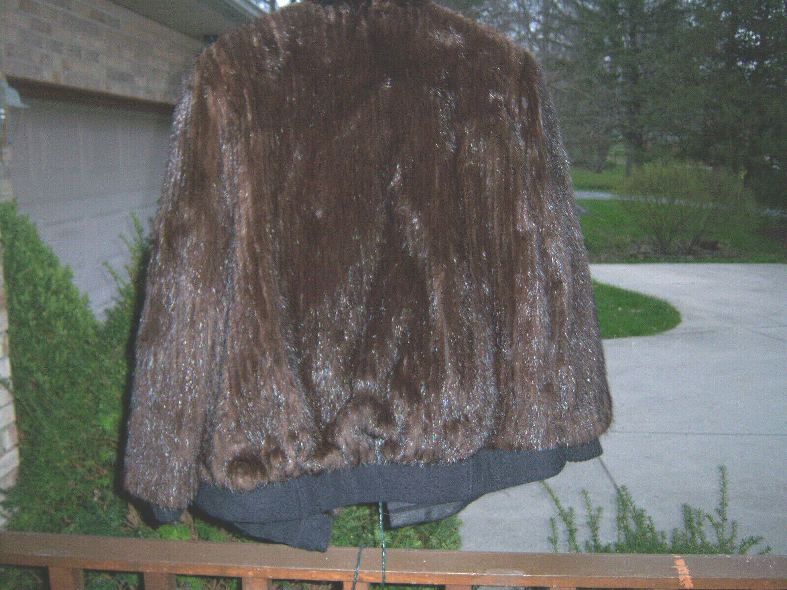 VTG SHARP!! RETRO TRENDY RETRO Hudson’s Fur Salon Beaver Sweater COAT SIZE M/L