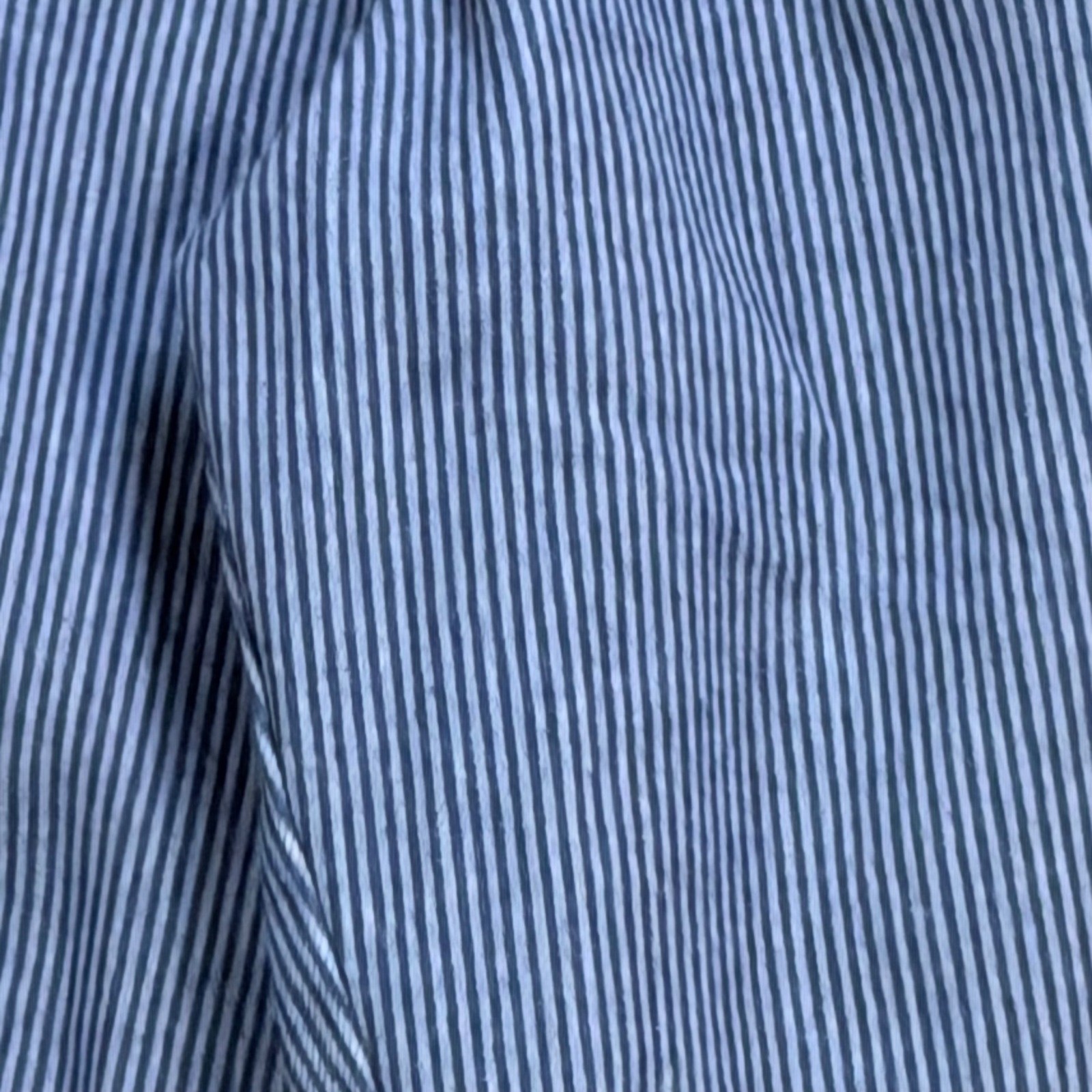 CHIC Vintage Pinstripe High Waisted Elastic Waist Pants Cotton Sz 14 Made In USA